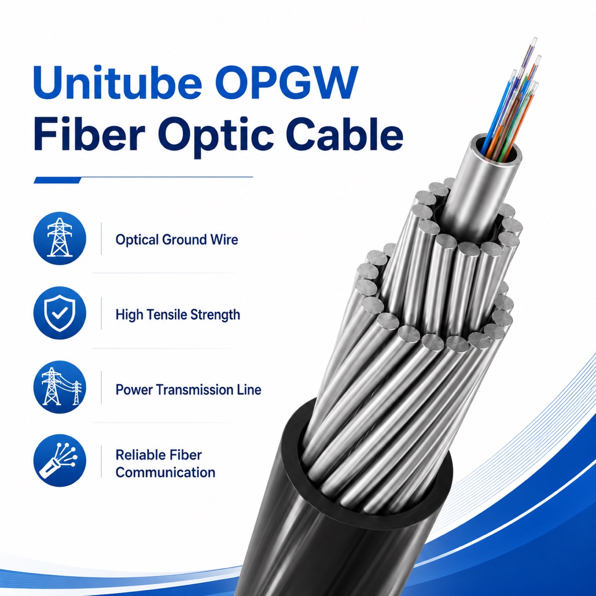 Unitube OPGW Fiber Optic Cable
